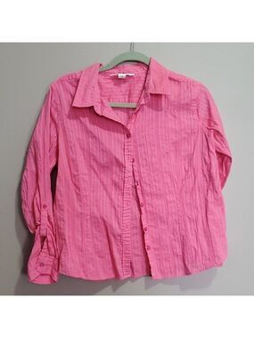 Tradition Country Collection Pink Button-Up Shirt Size 10p